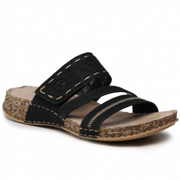 Ciabatte RIEKER - 61150-01VE Black Ciabatte RIEKER - 61150-01VE Black