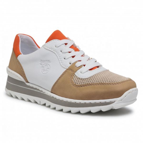 Sneakers RIEKER - M6910-62 Beige Sneakers RIEKER - M6910-62 Beige
