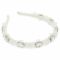 Cerchietto per capelli LAVASHKA - Aphrodite Crystal White