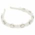 Cerchietto per capelli LAVASHKA - Aphrodite Crystal White