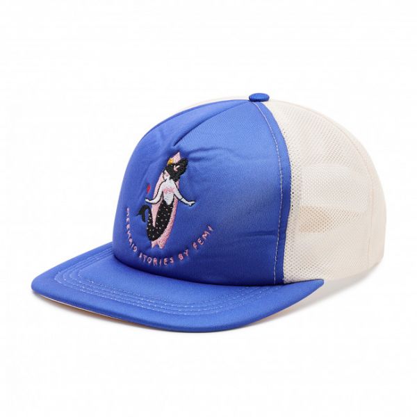 Cappello con visiera FEMI STORIES - Lofe Blu Cappello con visiera FEMI STORIES - Lofe Blu