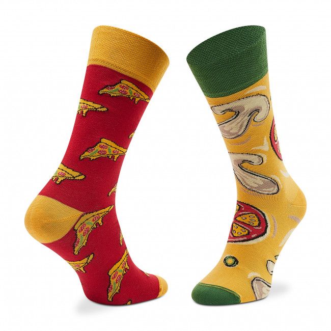 Calzini lunghi unisex Todo Socks - Pizza Party Multicolor