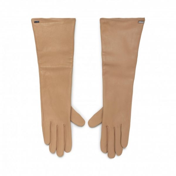 Guanti da donna Gino Rossi - O3W6-004-AW21 Beige Guanti da donna Gino Rossi - O3W6-004-AW21 Beige