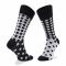 Calzini lunghi unisex Todo Socks - Grochy Black/White