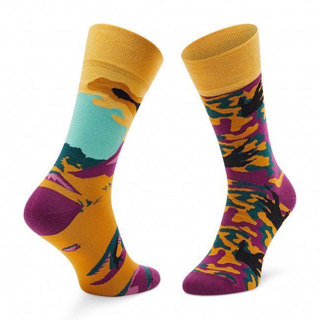 Calzini lunghi unisex Todo Socks - Dinozaur New Multicolor