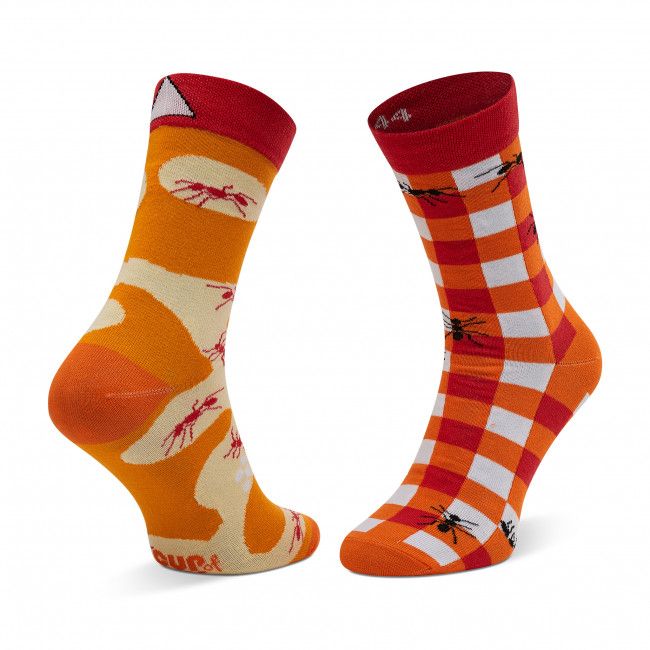 Calzini lunghi unisex CUP OF SOX - Mrowisko Arancione