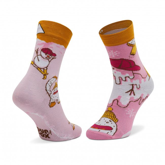 Calzini lunghi unisex Cup of Sox - Snowpetki 1 Różowe