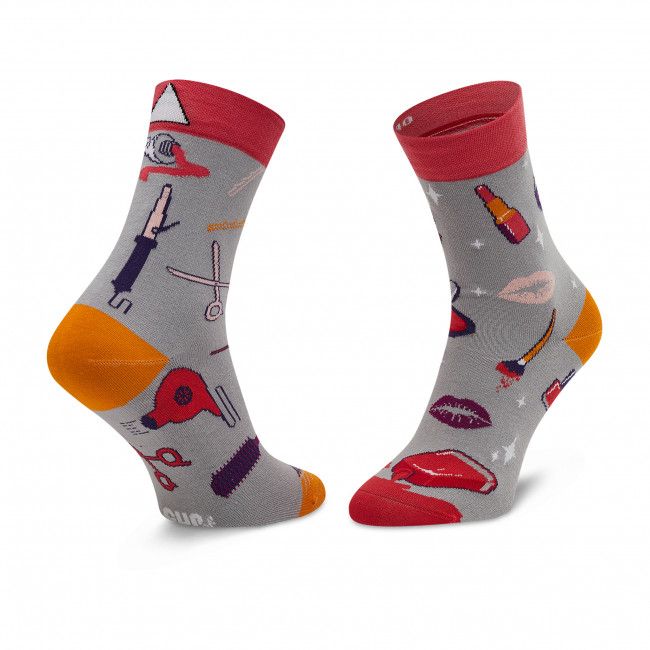 Calzini lunghi unisex CUP OF SOX - Beauty Sox Grigio Multicolore