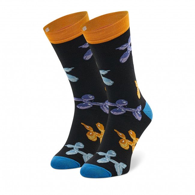 Calzini lunghi unisex CUP OF SOX - Skręcone Balony Nero