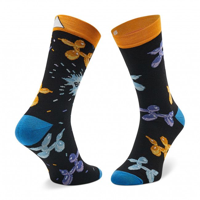 Calzini lunghi unisex CUP OF SOX - Skręcone Balony Nero