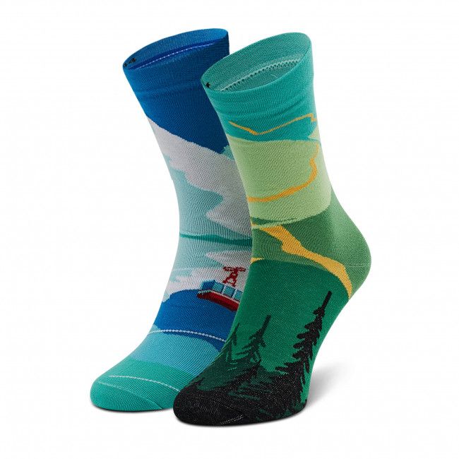 Calzini lunghi unisex Cup of Sox - Góromaniak Verde