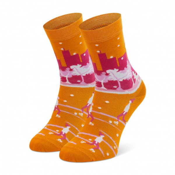 Calzini lunghi da donna FREAKERS - LDLYZ-ORP Arancione Multicolore