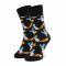 Calzini lunghi unisex HAPPY SOCKS - FRA01-9300 Nero