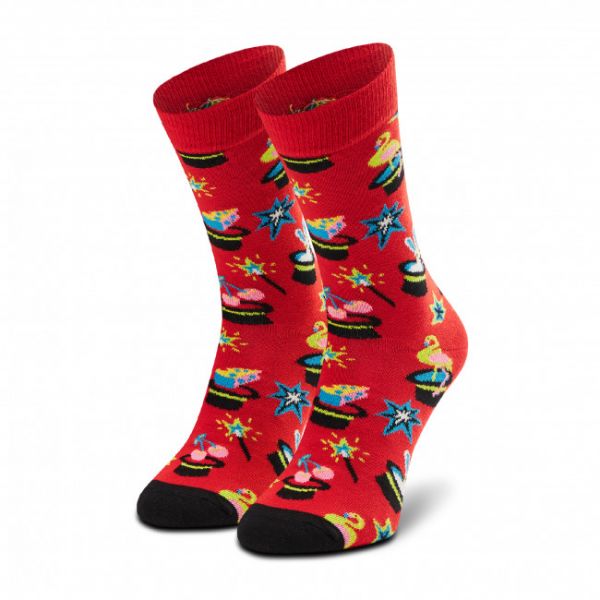 Calzini lunghi unisex HAPPY SOCKS - MAG01-4300 Rosso