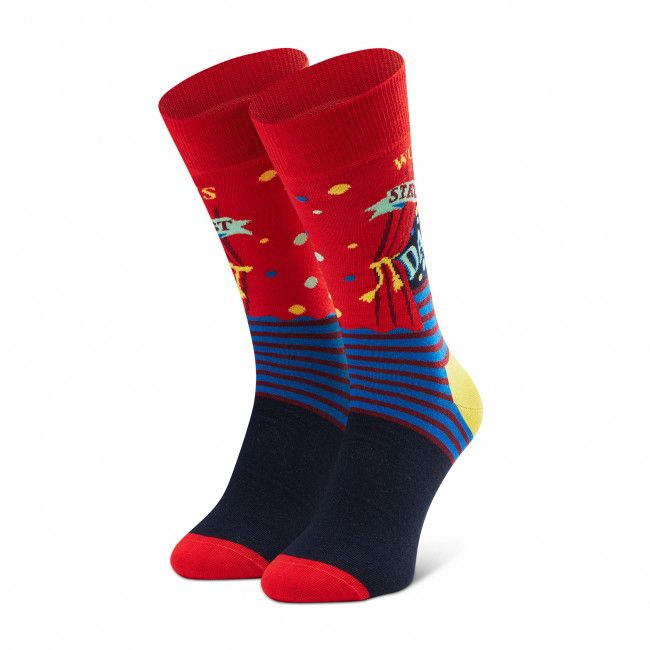 Calzini lunghi unisex HAPPY SOCKS - WSD01-4300 Multicolore Rosso