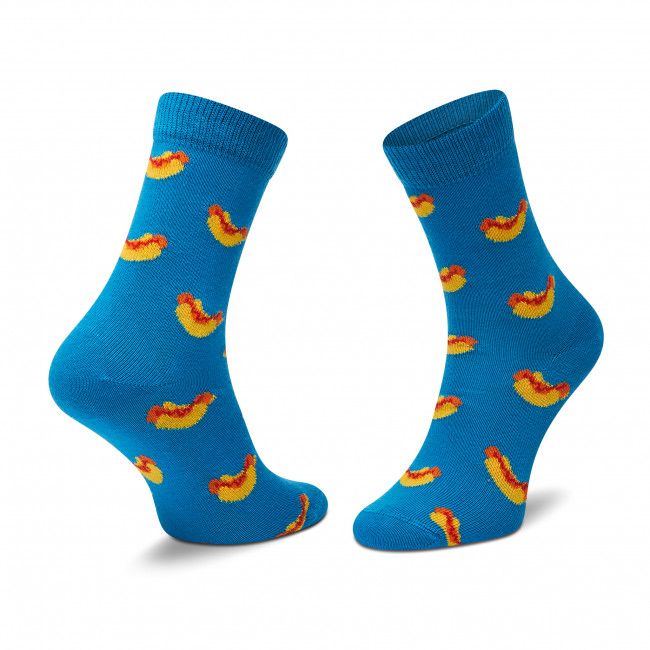 Set di 2 paia di calzini lunghi da bambini HAPPY SOCKS - KHDO02-6700 Arancione Blu