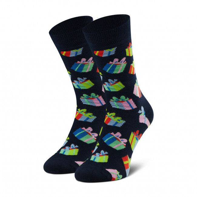 Calzini lunghi unisex HAPPY SOCKS - BGS01-6500 Blu scuro Multicolore