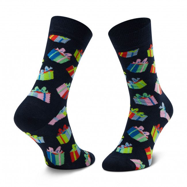 Calzini lunghi unisex HAPPY SOCKS - BGS01-6500 Blu scuro Multicolore