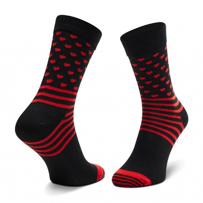 Set di 2 paia di calzini lunghi unisex Happy Socks - XVAL02-9300 Nero