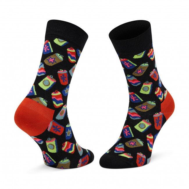 Calzini lunghi unisex HAPPY SOCKS - CAN01-9300 Multicolore Nero