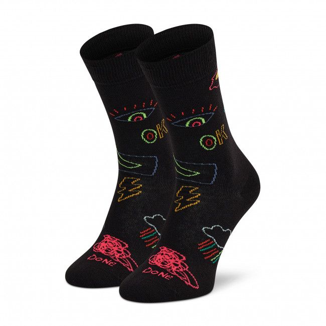 Calzini lunghi unisex HAPPY SOCKS - GTI01-9300 Nero