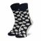 Calzini lunghi unisex HAPPY SOCKS - JSS01-6500 Multicolore Nero