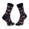 Calzini lunghi unisex HAPPY SOCKS - RFI01-6500 Multicolore Nero