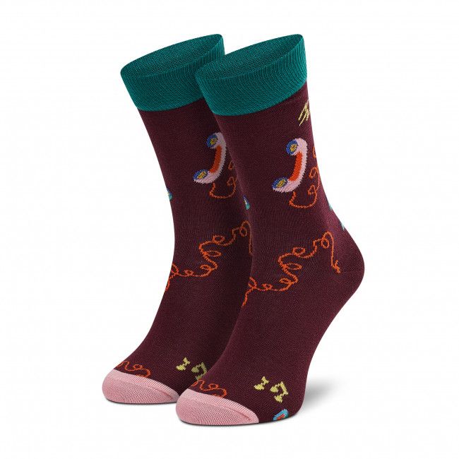 Calzini lunghi unisex HAPPY SOCKS - SIT01-4500 Bordeaux