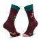 Calzini lunghi unisex HAPPY SOCKS - SIT01-4500 Bordeaux