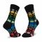 Calzini lunghi unisex HAPPY SOCKS - DNY01-9300 Multicolore Nero