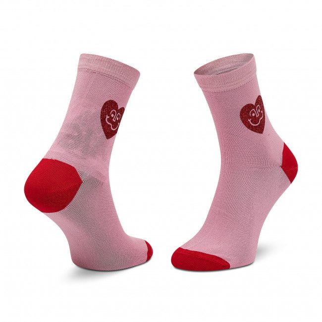 Calzini lunghi da donna Happy Socks - SISCAR12-3300 Rosa
