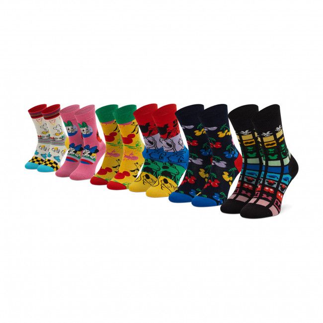 Set di 6 paia di calzini lunghi unisex Happy Socks - XDNY10-0200 Multicolore