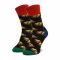 Calzini lunghi unisex HAPPY SOCKS - LOV01-6500 Multicolore Nero