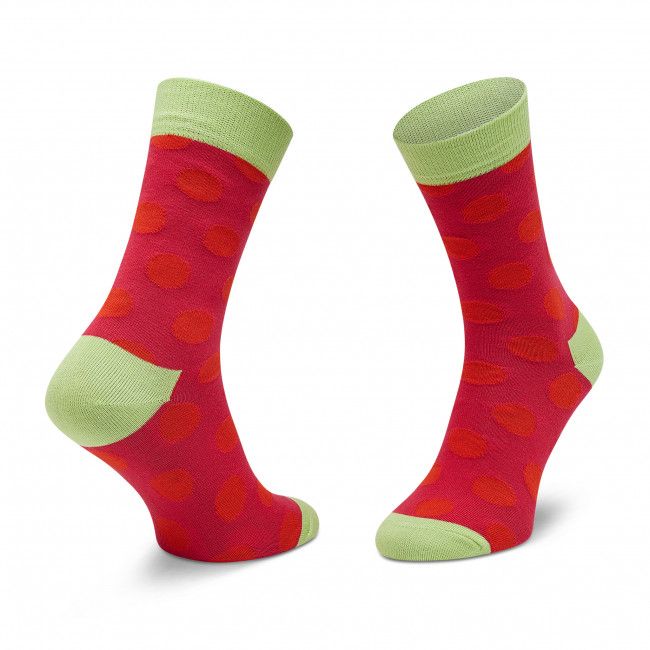 Set di 3 paia di calzini lunghi unisex HAPPY SOCKS - XFLO08-3300 Bianco Rosa