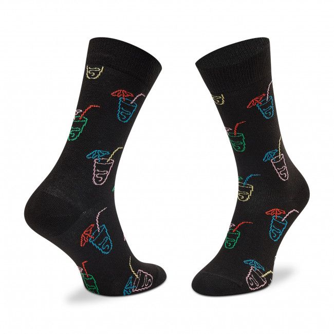 Set di 2 paia di calzini lunghi unisex Happy Socks - XHAV02-0200 Giallo