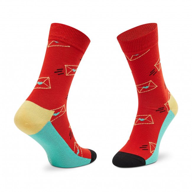 Set di 3 paia di calzini lunghi unisex HAPPY SOCKS - XLOS08-4300 Multicolore Rosso