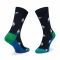 Set di 2 paia di calzini lunghi unisex HAPPY SOCKS - XSAL02-6500 Blu scuro Giallo