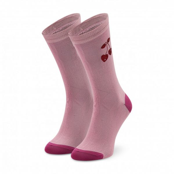 Calzini lunghi da donna HAPPY SOCKS - SISCAR01-3000 Rosa