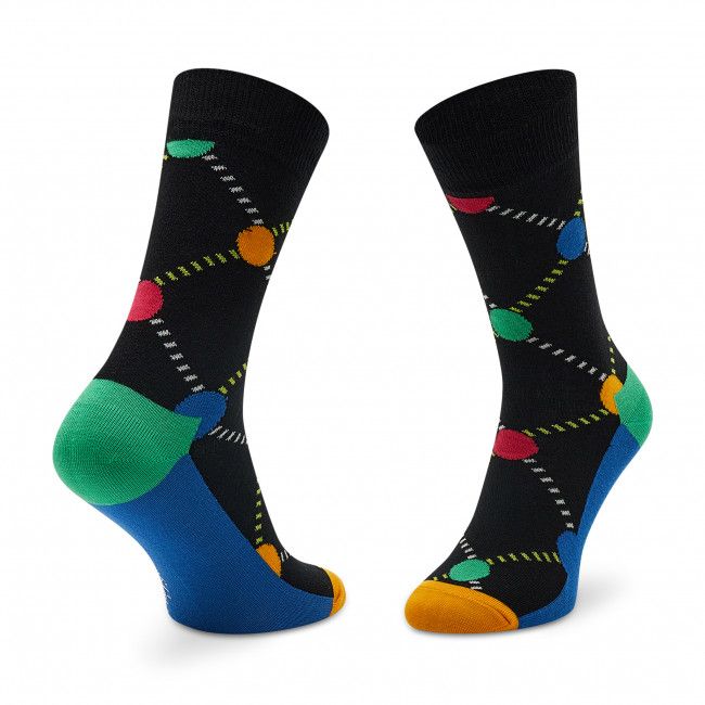 Calzini lunghi unisex Happy Socks - ADO01-9300 Nero