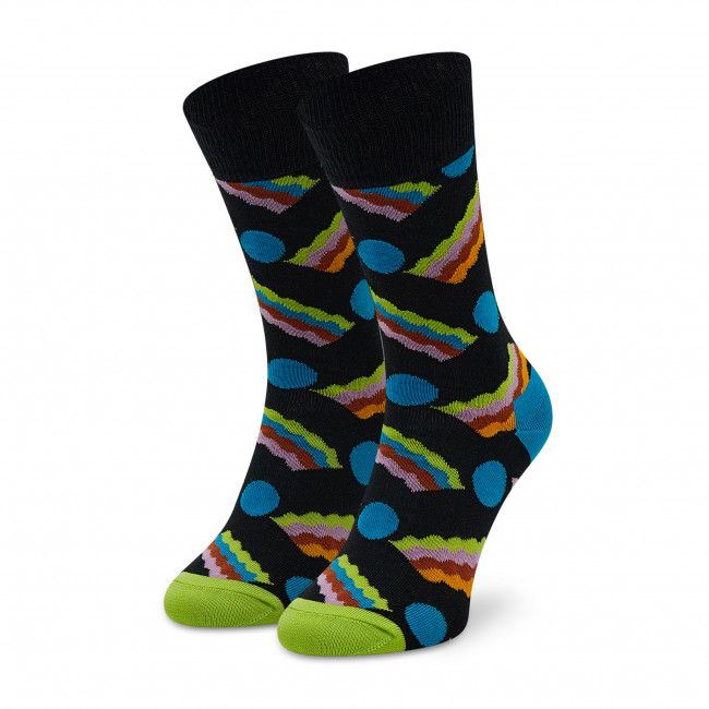 Calzini lunghi unisex Happy Socks - BAC01-9300 Nero