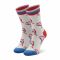 Calzini lunghi unisex HAPPY SOCKS - DOL01-1300 Bianco