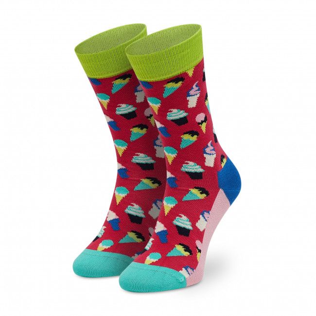 Calzini lunghi da donna HAPPY SOCKS - ICR01-3500 Multicolore Rosso