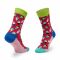 Calzini lunghi da donna HAPPY SOCKS - ICR01-3500 Multicolore Rosso