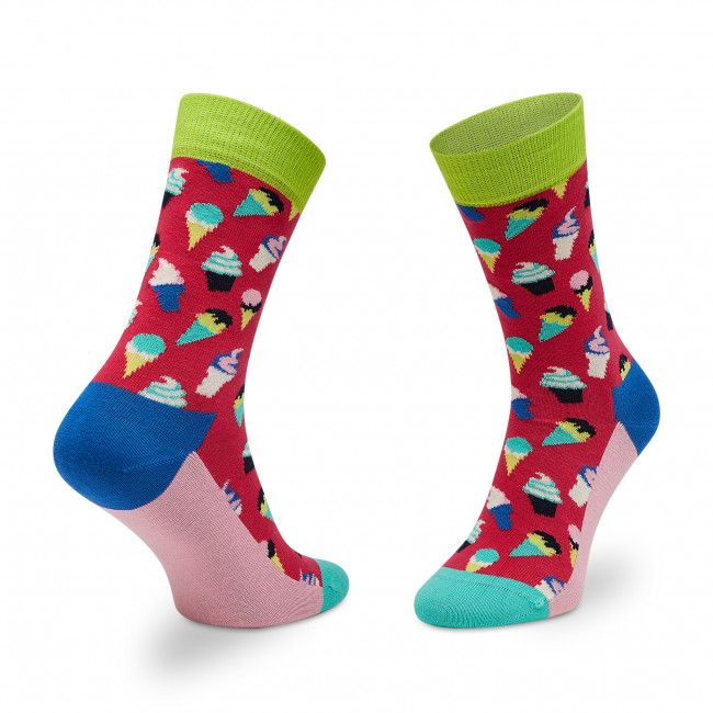 Calzini lunghi da donna HAPPY SOCKS - ICR01-3500 Multicolore Rosso