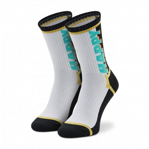 Calzini lunghi unisex HAPPY SOCKS - ATHAT14-9100 Bianco Nero