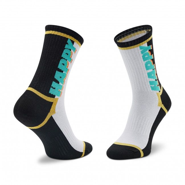 Calzini lunghi unisex HAPPY SOCKS - ATHAT14-9100 Bianco Nero