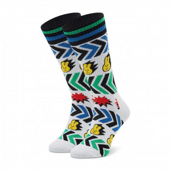 Calzini lunghi da uomo HAPPY SOCKS - ATSPE29-1300 Bianco
