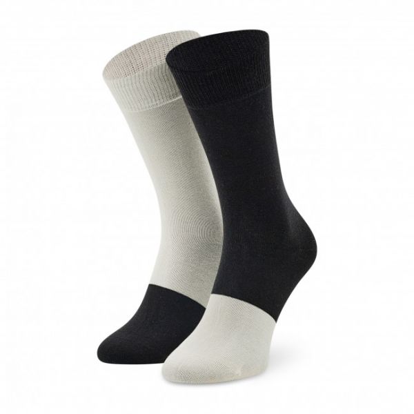 Calzini lunghi unisex HAPPY SOCKS - MIX01-9100 Bianco Nero