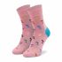 Calzini lunghi da donna HAPPY SOCKS - PLM13-3300 Rosa