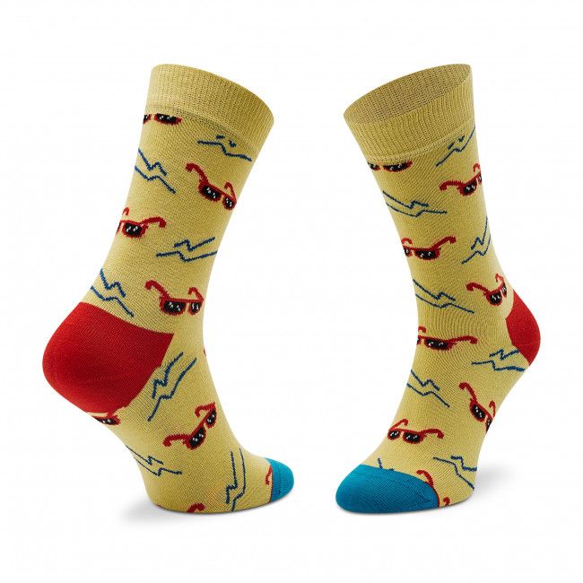 Calzini lunghi da uomo HAPPY SOCKS - SND01-2000 Giallo